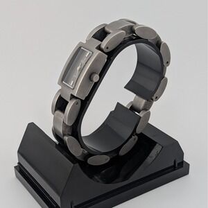 Berenger Rectangular Stainless Steel Watch Heavy Industrial Modernist